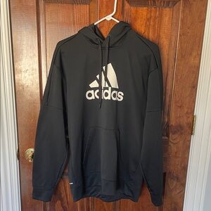 Adidas Black Hoodie with White Logo